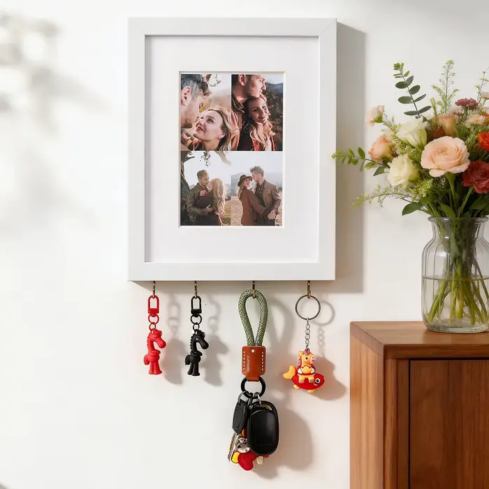 Cadre photo mural DIY avec crochet