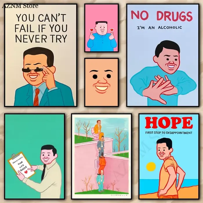 Affiches d'art Joan Cornella, peinture HD, décoration esthétique pour salon, chambre à coucher, bar