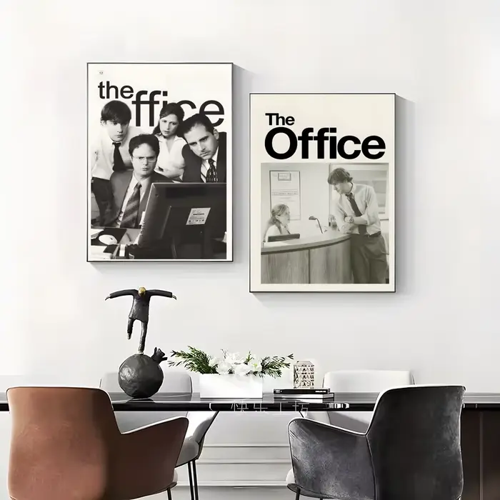 Affiche murale American Tv The O-Office, autocollants muraux élégants et abordables pour dortoir, salon et chambre à coucher