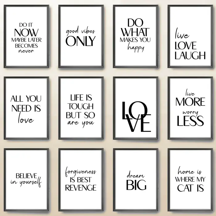 Affiches de citations inspirantes nordiques