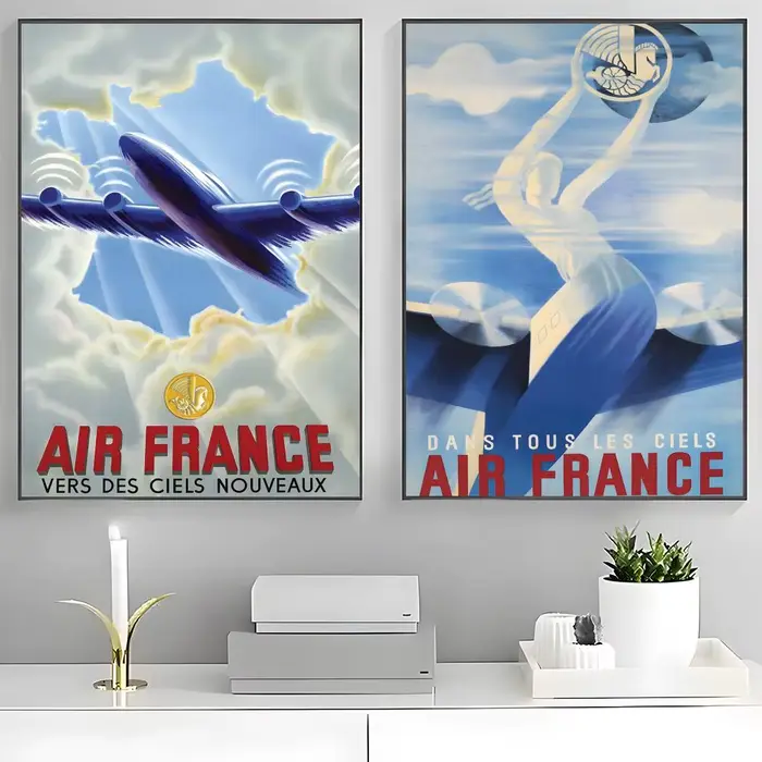 Affiche de voyage vintage Air France