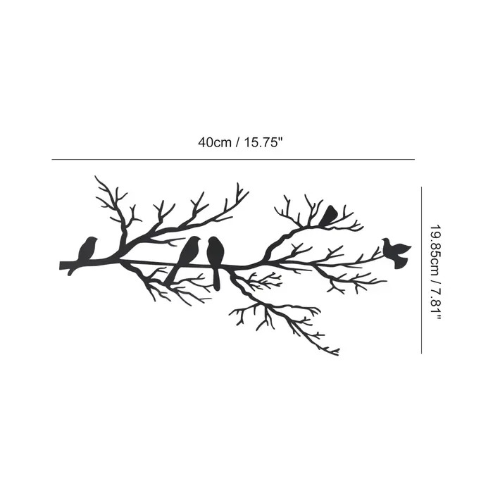 Branches d'arbres en métal