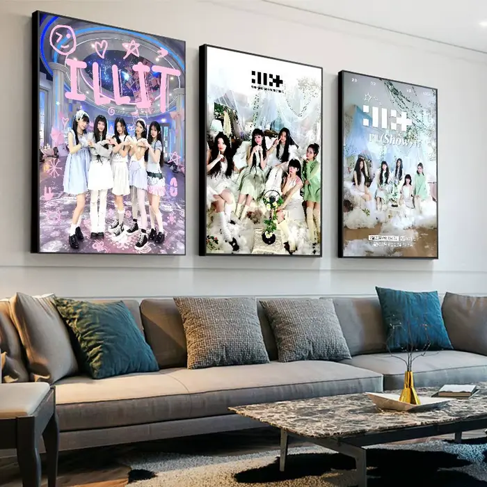Affiches d'anime Kpop coréen I-illit