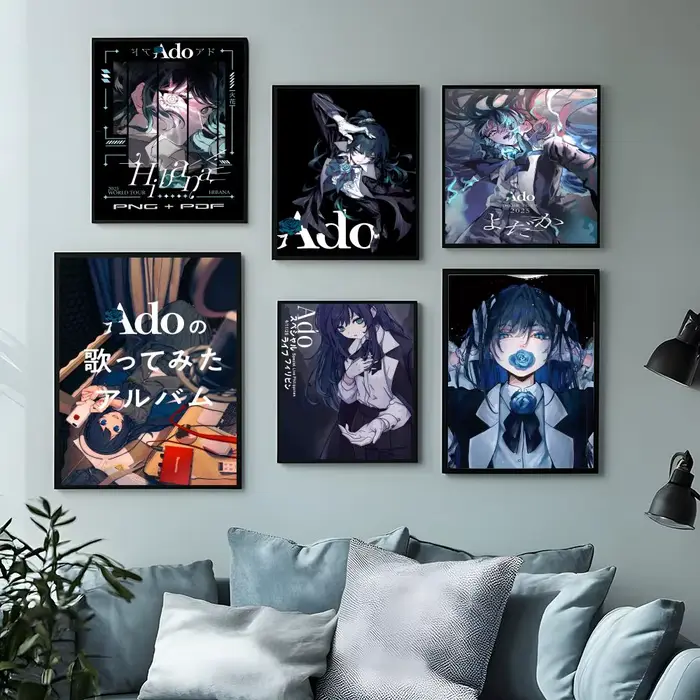Ado Singer A-Ado affiche polyvalente HD étanche mur Art auto-adhésif décor pour n'importe quel espace cadeau idéal