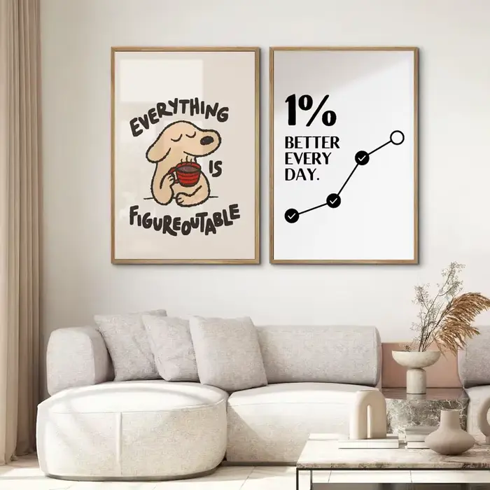 Affiche murale avec citation inspirante