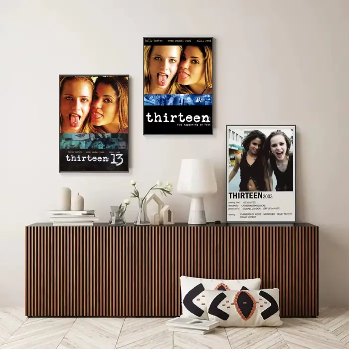 Affiche de film célèbre T-Thirteen, impressions d'art mural minimalistes modernes pour chambre à coucher, salon, décoration esthétique contemporaine, cadeau