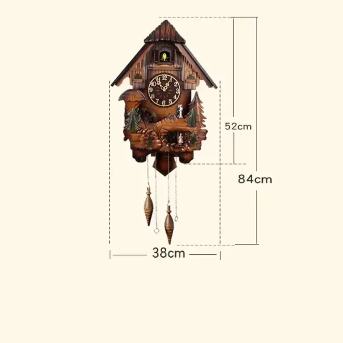 Horloge coucou classique Vintage rétro bois inhabituel