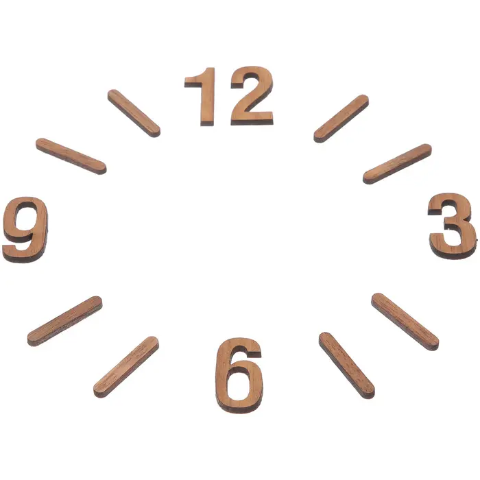 Kit de numéros d'horloge en bois
