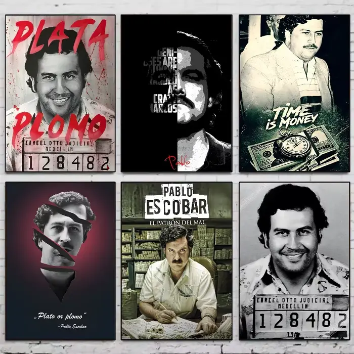 Pablo Escobar personnage légende rétro Vintage affiche Art mur maison salon chambre Bar décor esthétique toile peinture salle