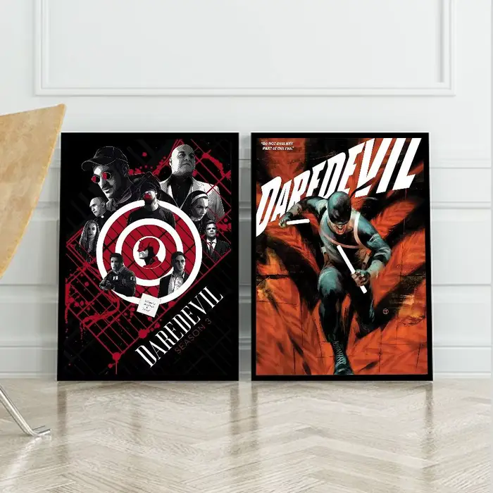 Affiche de film Cool Man D-Daredevil en papier blanc