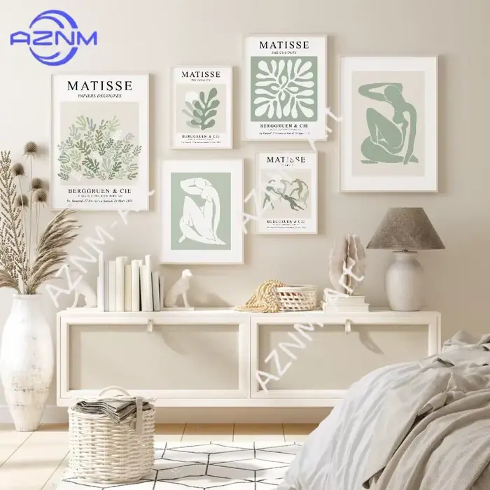 Affiches abstraites, impressions sur toile