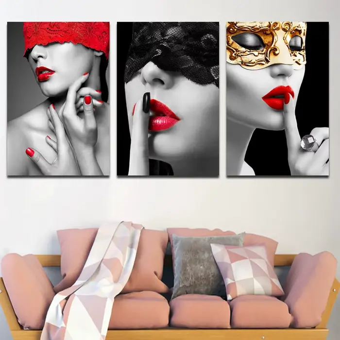 Affiche de toile de mode moderne pour chambre à coucher
