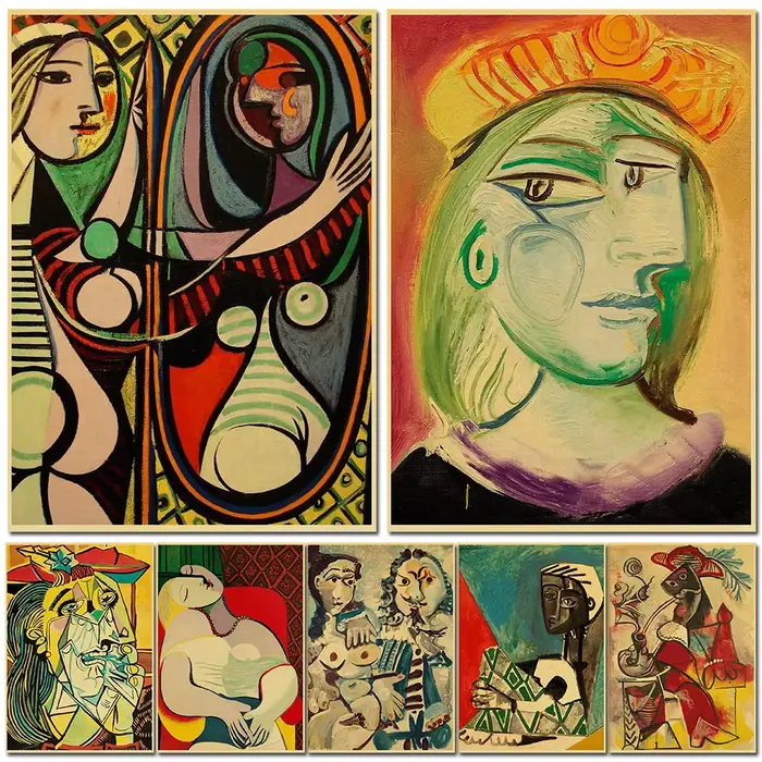 Affiche en papier kraft d'exposition de Picasso