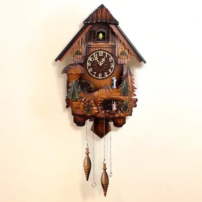 Horloge coucou classique Vintage rétro bois inhabituel