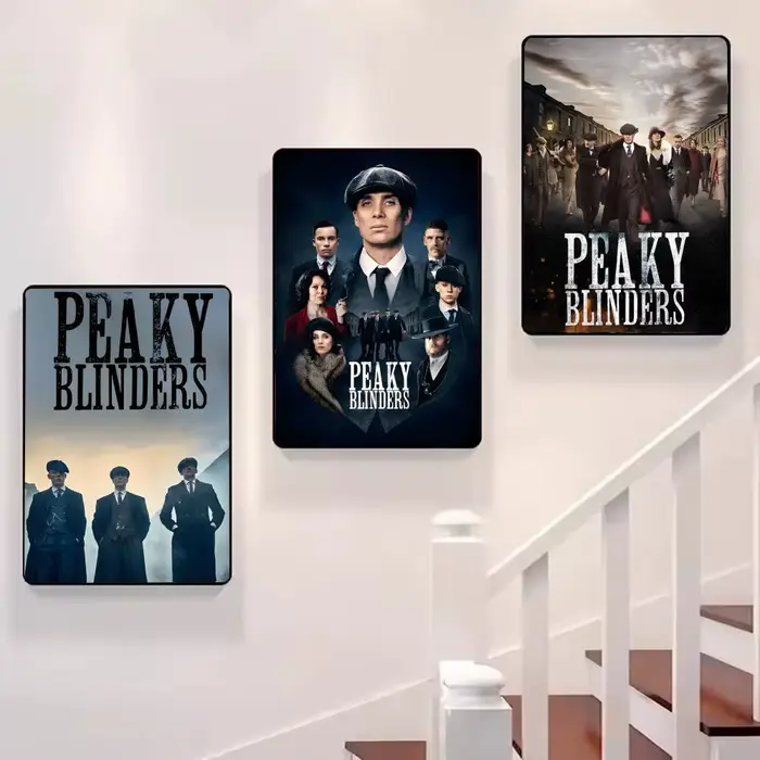 P-Peaky B-Blinders TV bonne qualité peinture calligraphie toile affiche: sans plis imperméable Durable tous les espaces décoration murale