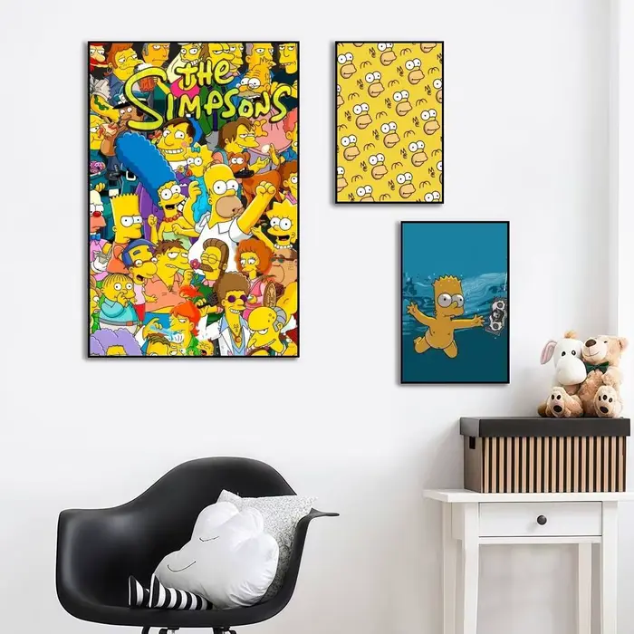 FUNNY The S-Simpsons, affiche autocollante haute définition