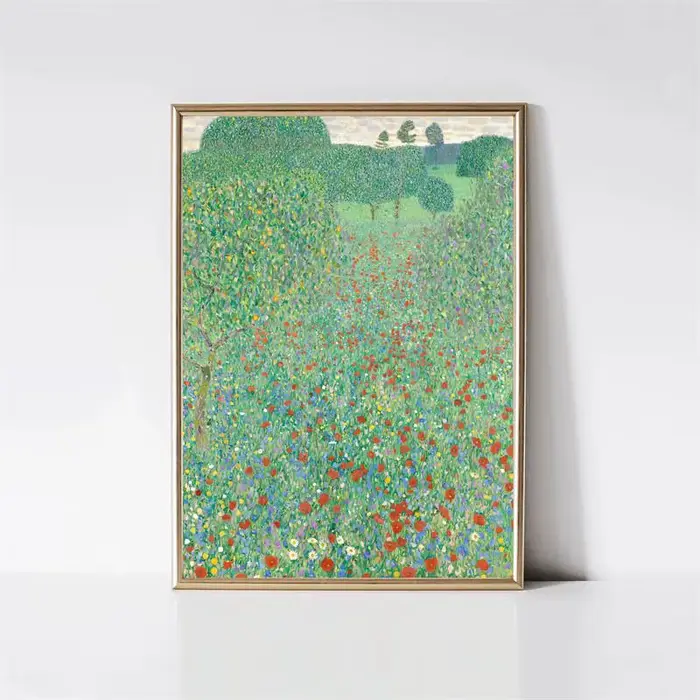 Artiste Gustav Klimt Collection classique le baiser fleurs abstraites paysage toile impression affic