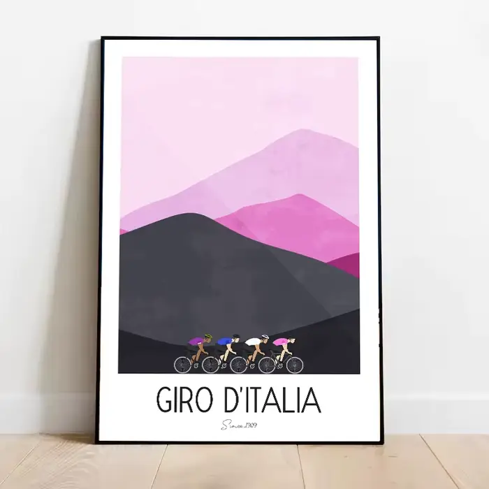 Affiche De vélo De montagne française