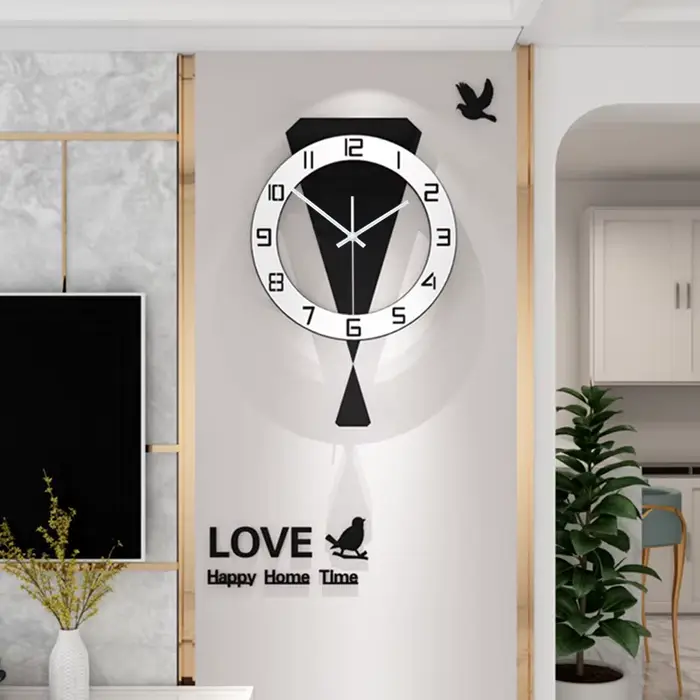 Horloge murale oscillante