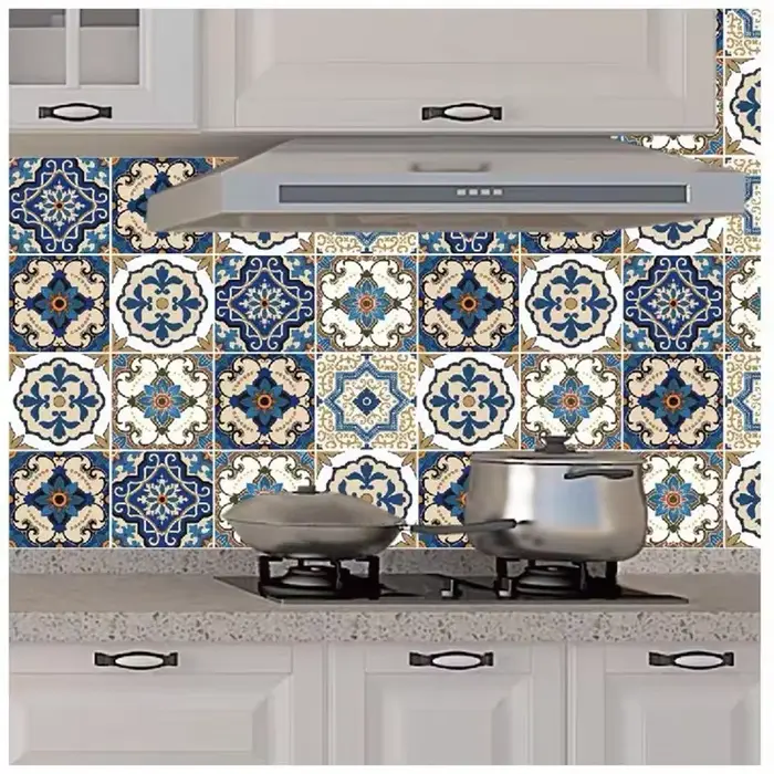 Carrelage de panneaux muraux Peel & Stick – Autocollant mosaïque imperméable et résistant à l'huile de 40cm pour armoire/tiroir (mise à niveau domestique de bricolage)