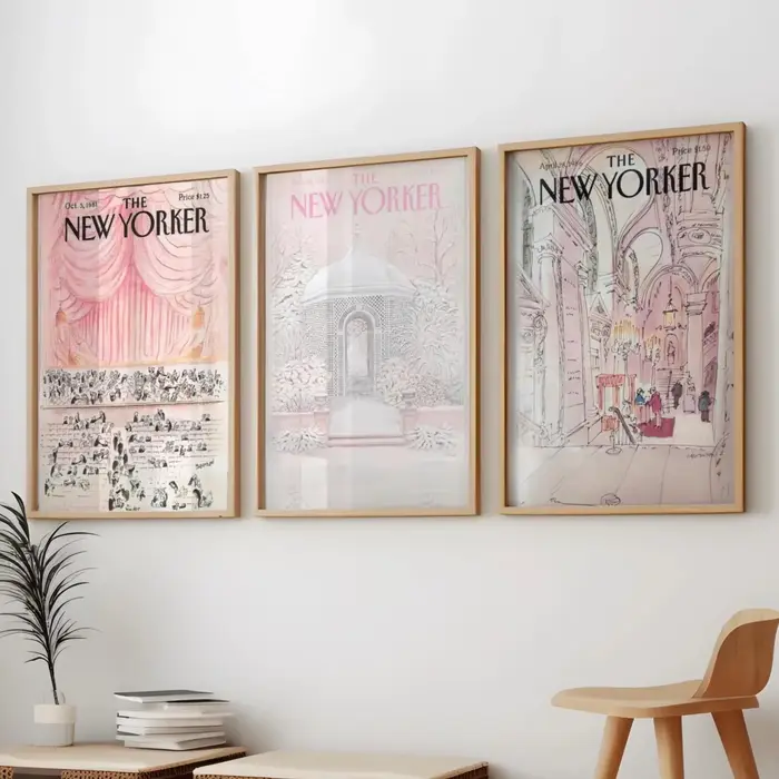 Affiche Vintage de couverture de Magazine Yorker
