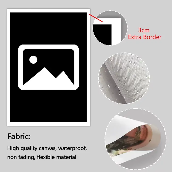 Photos personnalisées sur toile avec cadre en bois ou affiche sans