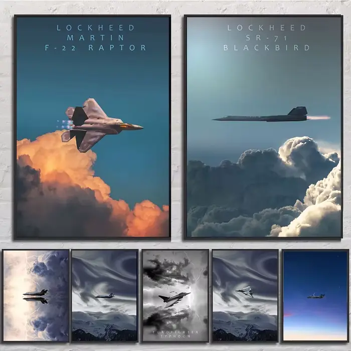 Affiches imprimées sur toile militaire pour la décoration murale de la maison