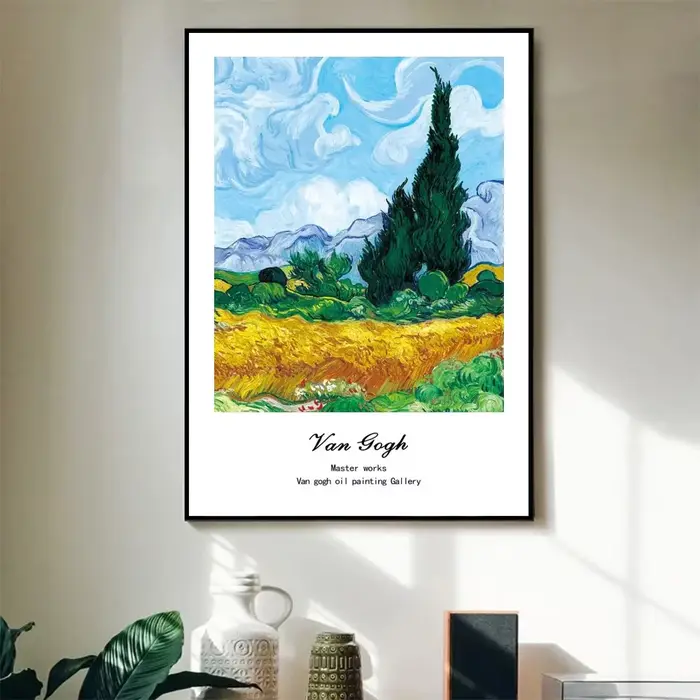 Van Gogh nuit étoilée tournesol récolte mur Art affiche célèbre Mural moderne décor à la maison toil