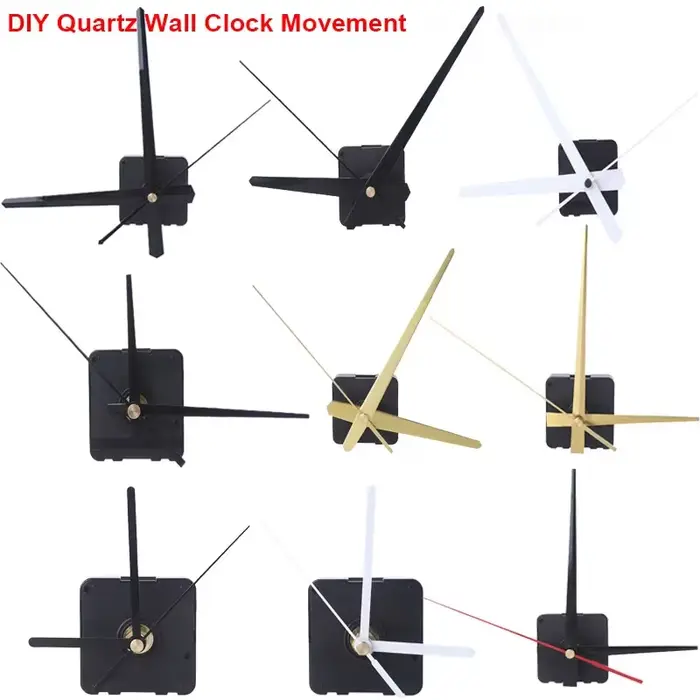 Mécanisme mouvement d'horloge murale à bricolage avec mains