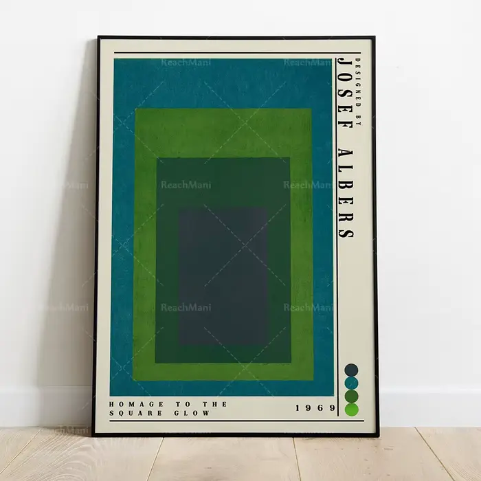 Affiche d'exposition de Josef Albers