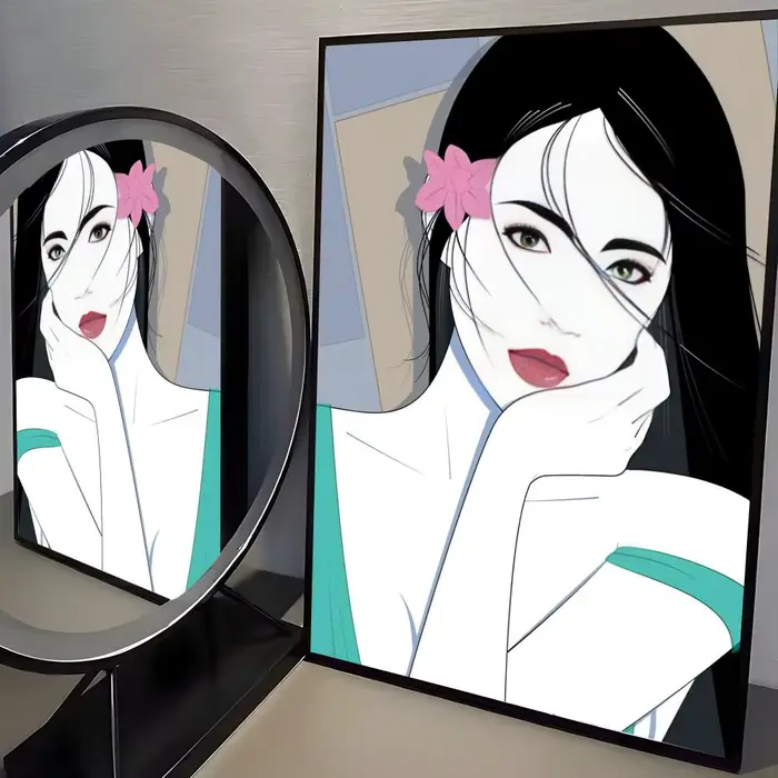 Affiche d'artiste américain P-Patrick Nagel, autocollant mural imperméable pour décoration de bar à 