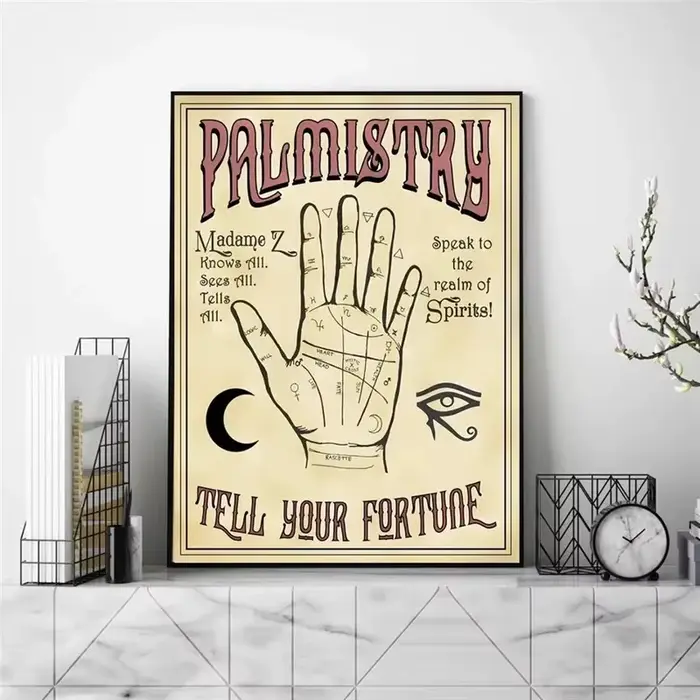 Affiche de main de palmitisme pour la décoration intérieure
