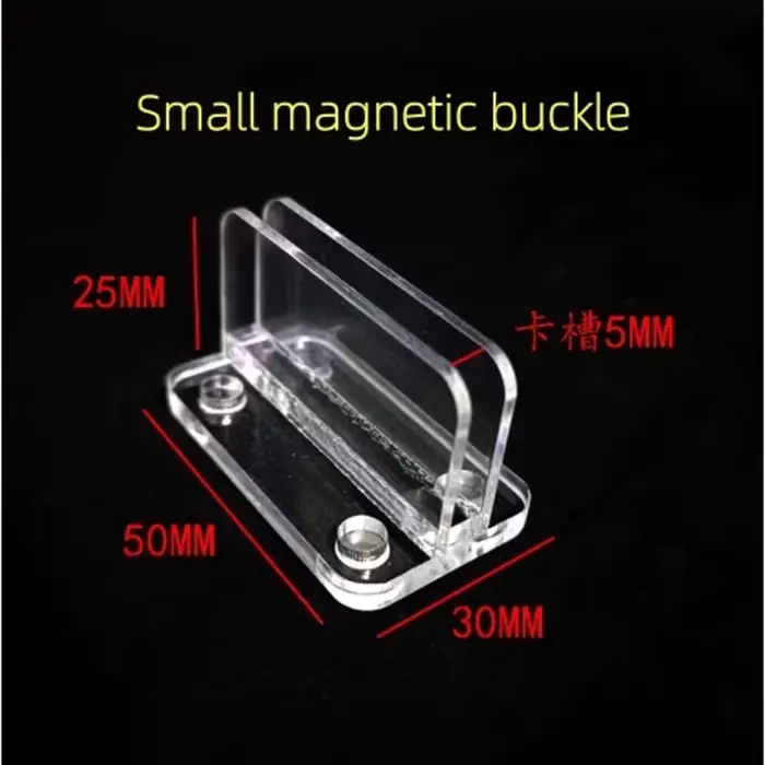 Clip magnétique en acrylique pour affiche de bureau