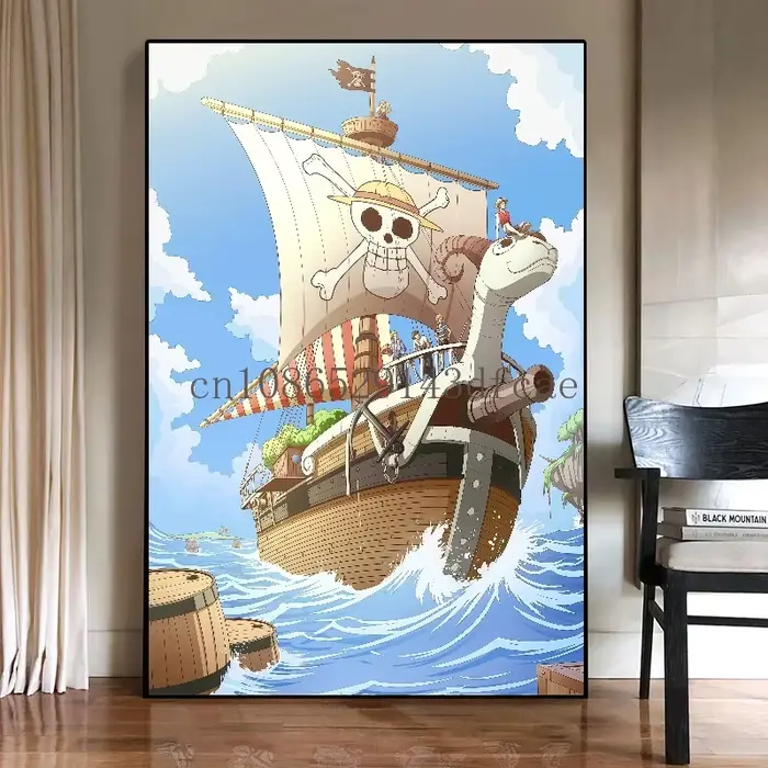 Affiche une pièce de dessin animé Ship One