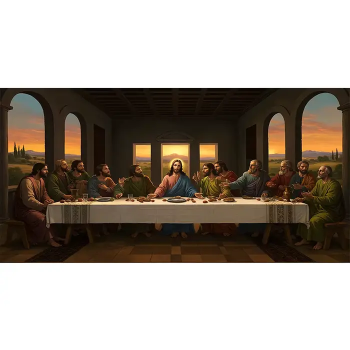 Da Vinci's The Last Supper – peintures célèbres, toile, affiche imprimée, décoration murale pour la 