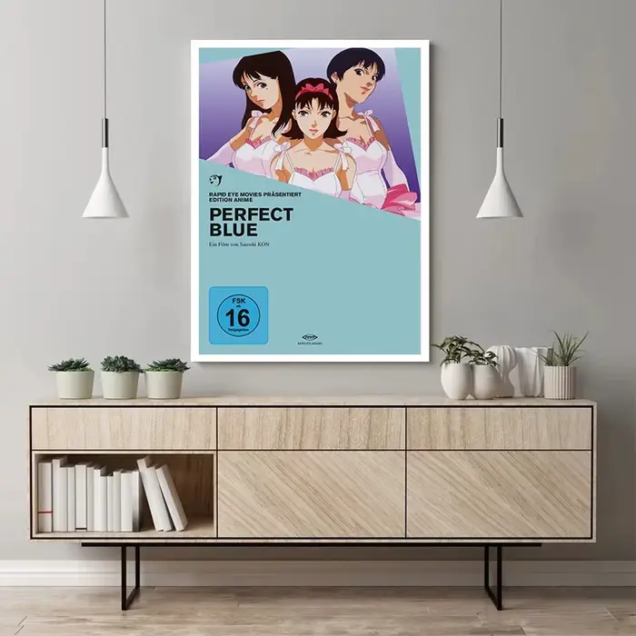 Affiches bleues parfaites de l'anime Kon Satoshi