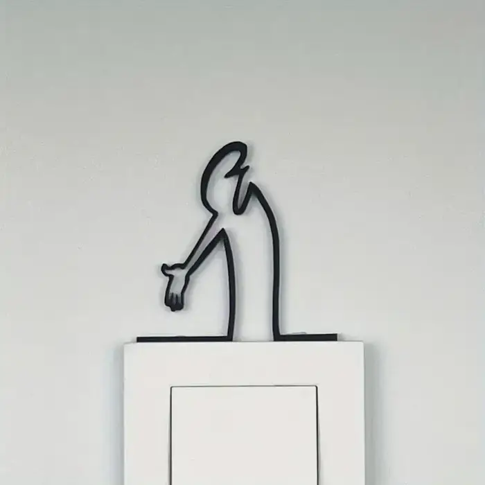 Affiche murale moderne en métal