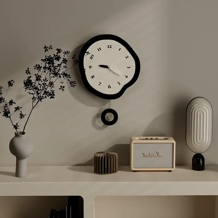 MOMO horloge murale scandinave Restaurant Ins