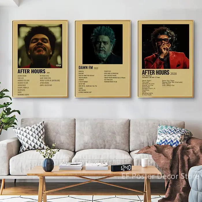 The Weeknd-Affiche d'Album de Musique Vintage