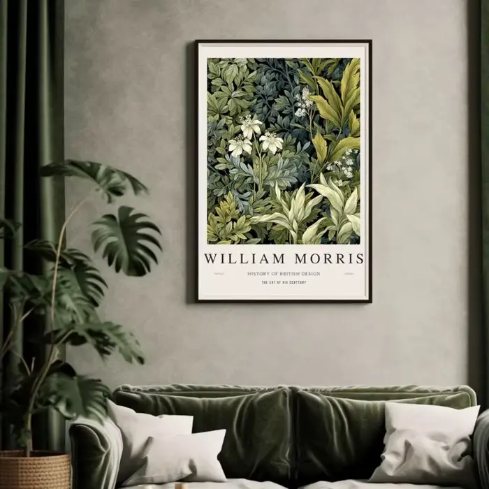 Affiche d'art d'exposition de musée William Morris