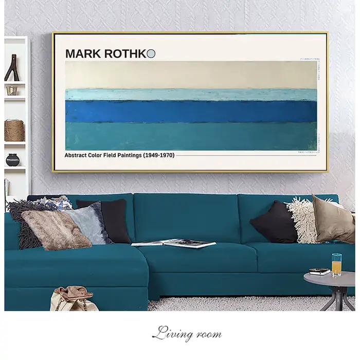 Mark Rothko – peinture sur toile de champ de couleurs abstraites