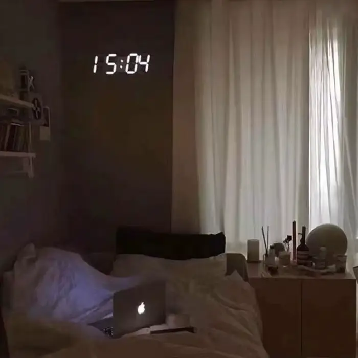 Horloge numérique LED 3D