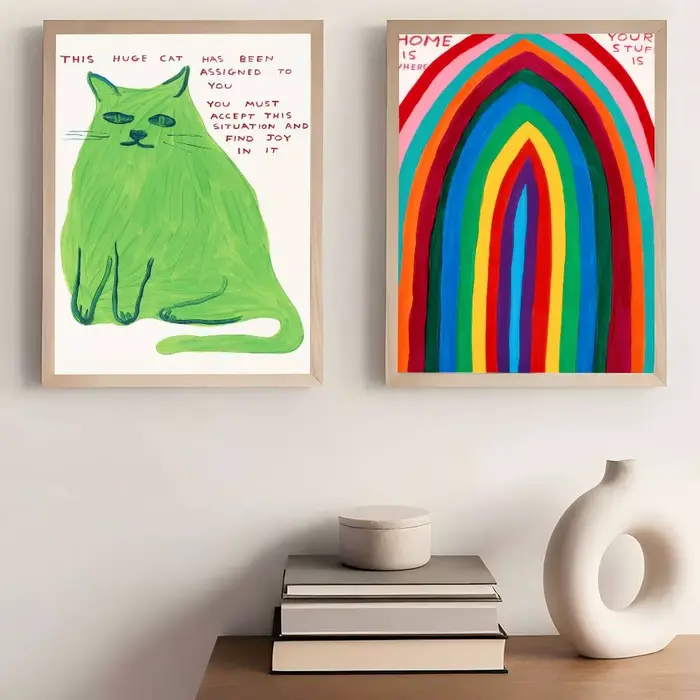 Peinture David Shrigley Art – Impressions et affiches de qualité supérieure