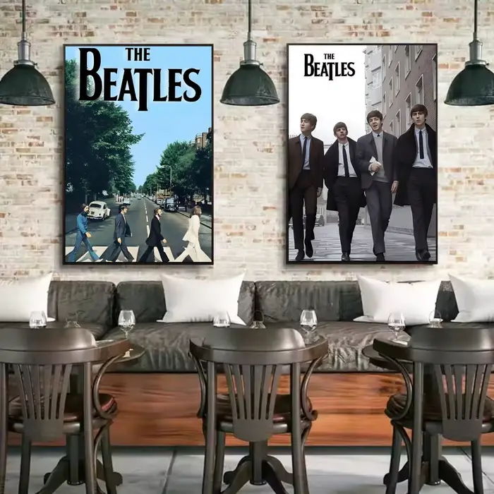 Affiche de bande t-the b-beatles en papier imprimé