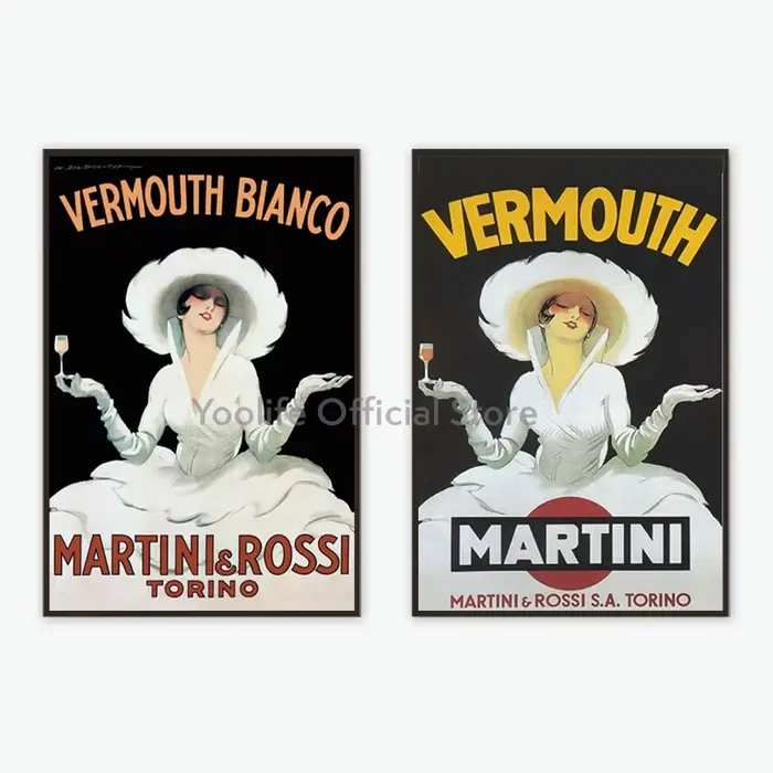 Affiche de vin de Vermouth de Style Vintage