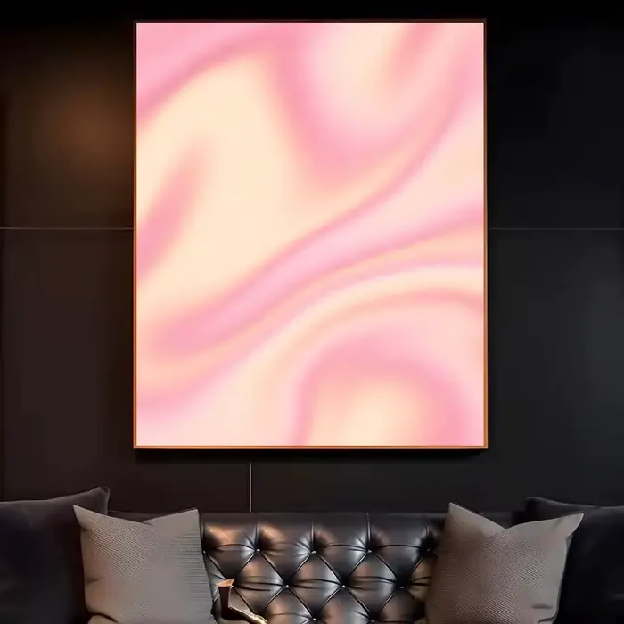 Affiche d'art esthétique Aura Gradient, impression sur toile, affiche murale décorative, décoration 