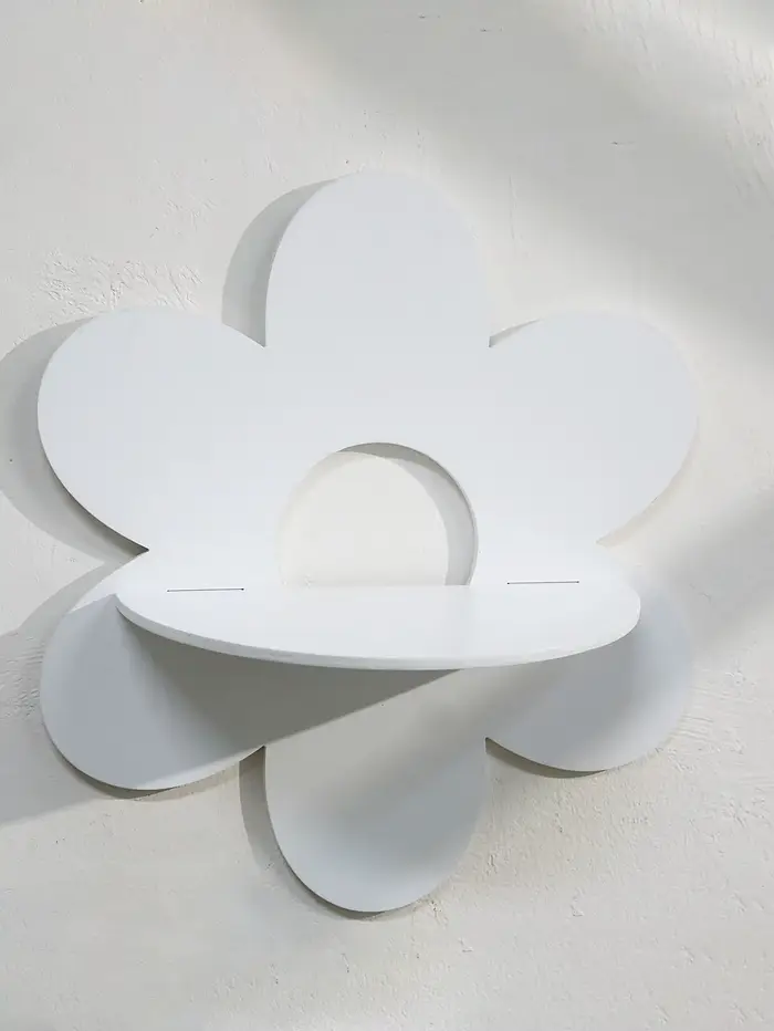 Étagères murales en bois en forme de fleur - Étagère décorative mignonne pour la chambre d'enfant