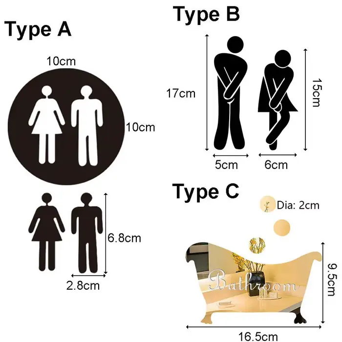 Autocollants muraux drôles pour femme et homme