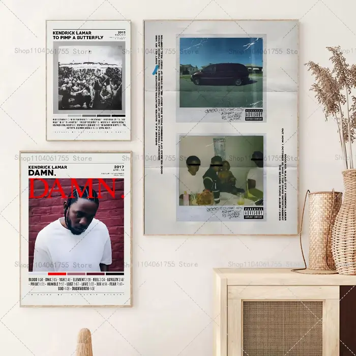 Affiche d'album de rappeur Hip Hop Kendrick Lamar