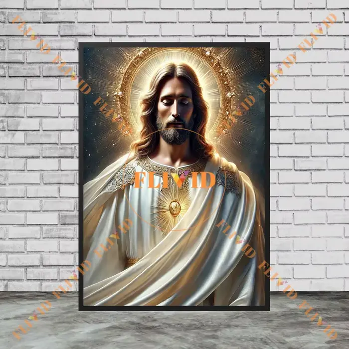 Affiche de la religion sans cadre, peinture sur toile, art mural, décoration de la chambre de l'église, travail missionnaire de Jésus, christianisme